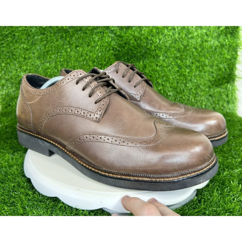 Apex LT710M Men's Oxford Dress Shoe Wingtip Brown Size 11.5 M